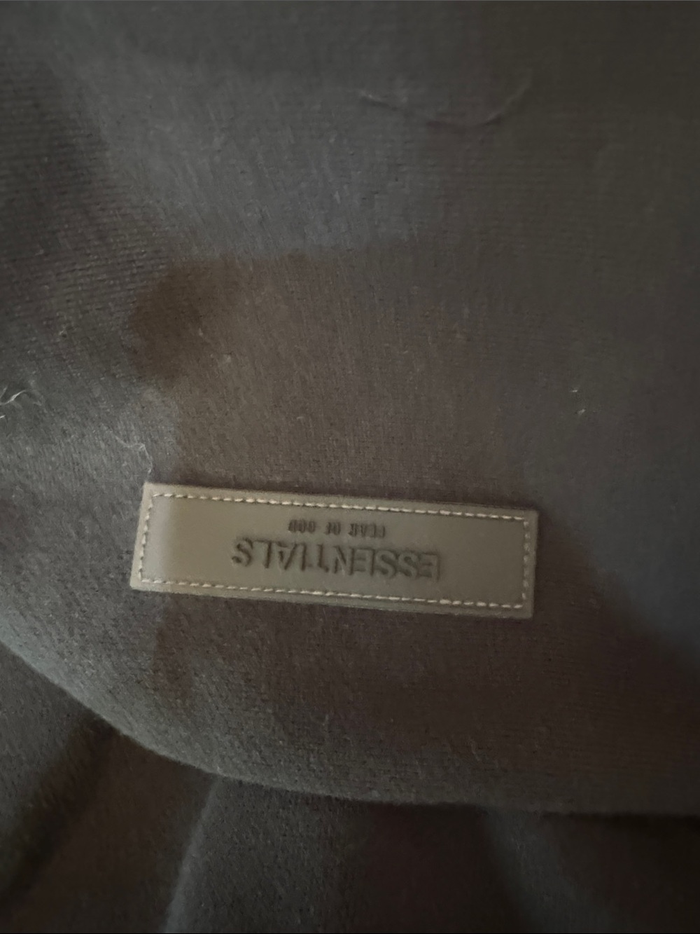 Essentials Black Pullover Hoodie with Subtle Logo - Picture 6 of 6